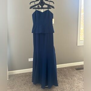 Aidan Mattox crepe gown